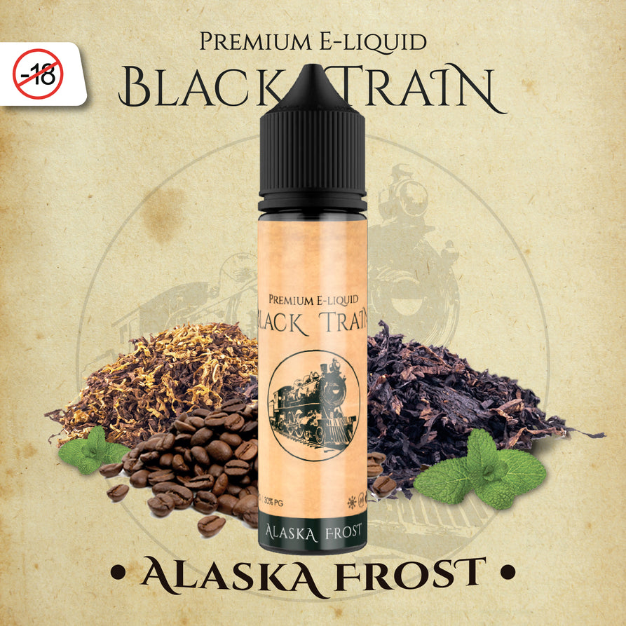 BLACK TRAIN | ALASKA FROST - Combinación de tabaco, vainilla y mentol
